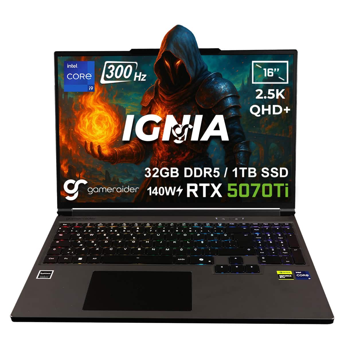 GameRaider IGNIA GR16 Intel Core i9-14900HX 32GB DDR5 RTX 5070Ti